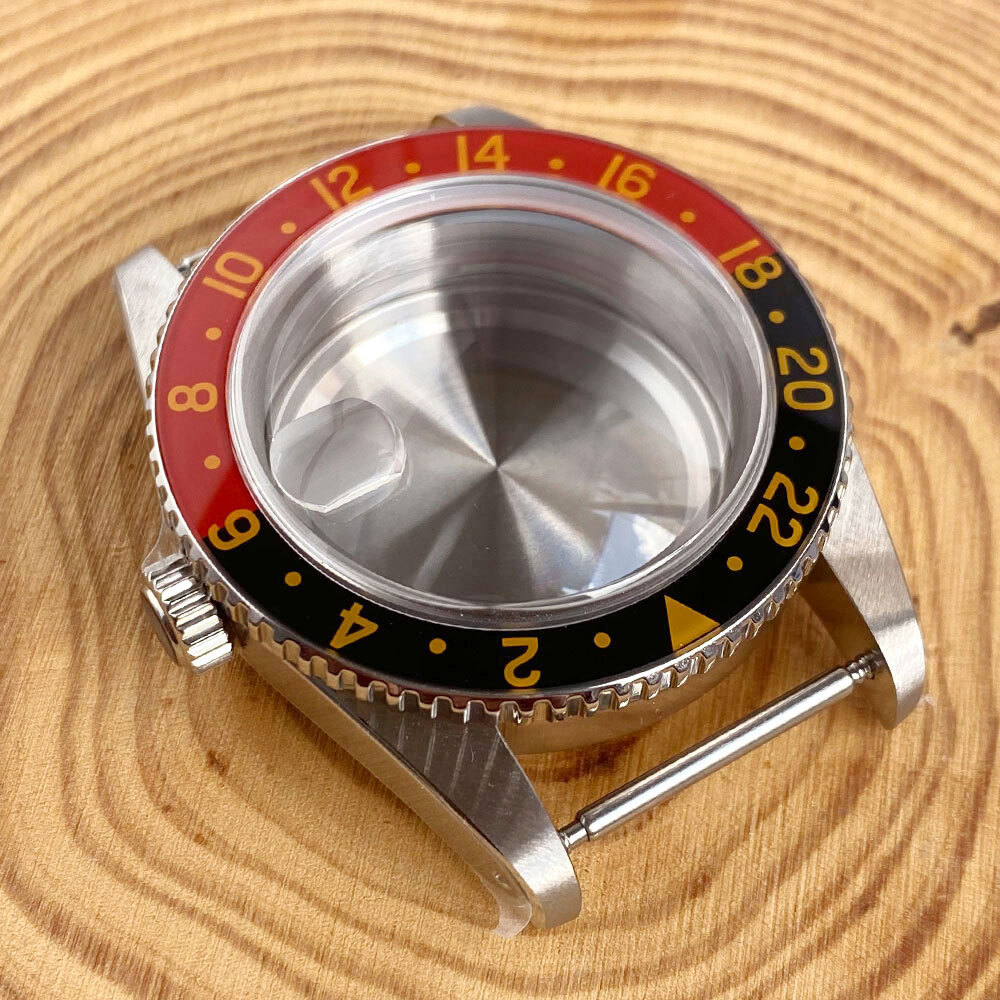 Vintage 38mm 200M Dive Watch Case Black Dial Fit NH34 NH35 Sapphire 120 Click
