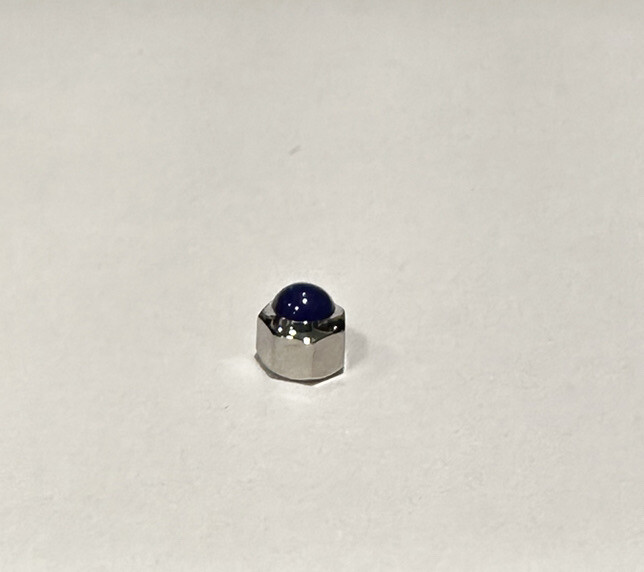 New Generic 4.2mm S/S Water Proof Blue Stone Ladies Crown To Fit Cartier Santos