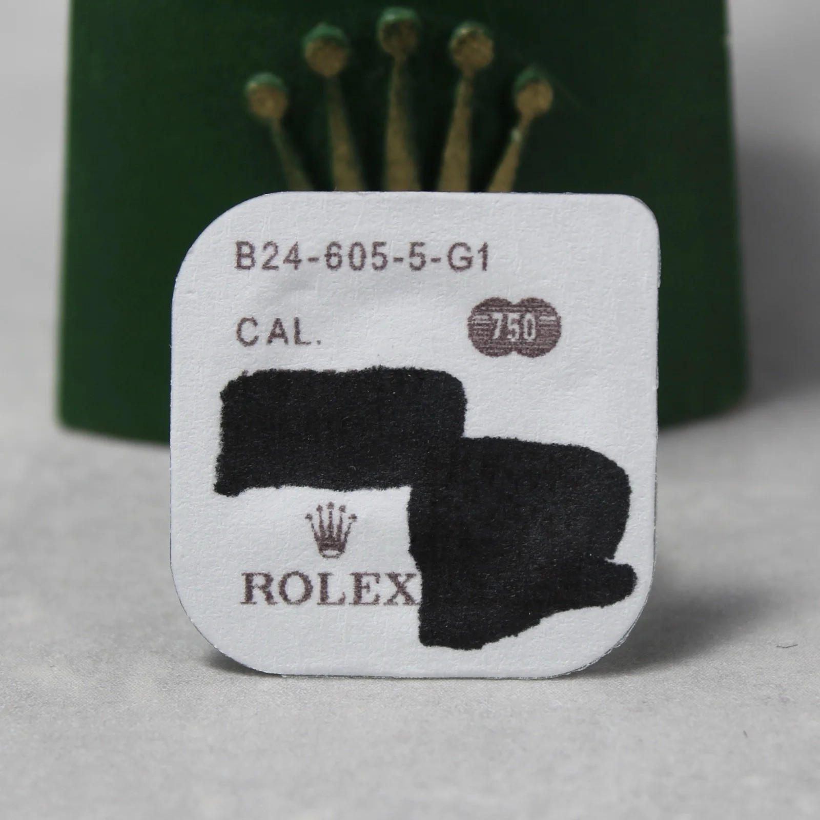 New Rolex 24-605-5 Datejust Day-Date Crown 18K Rose Gold Original Blister 3235