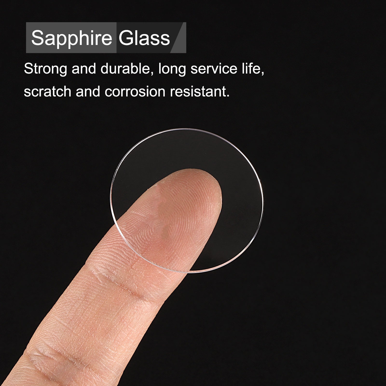 2pcs Watch Crystal Glass Lens 31mm Flat Sapphire Glass Watch Face Crystals Lens