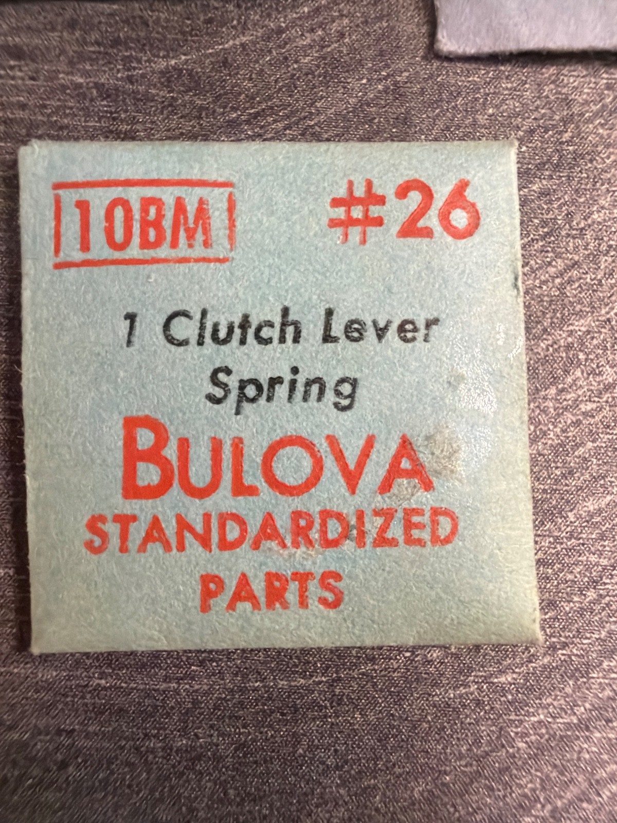 Bulova #26 Clutch Lever Spring NOS – Various Calibers – Factory Sealed