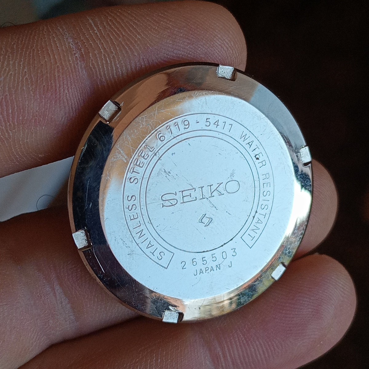 Seiko ref. 6119-5411 Fondello, Case Back, Case Back, Vintage USED