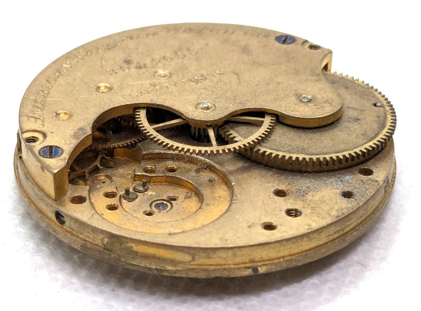 American Waltham Watch Co. 35 mm Pocket Watch Mechanical Movement Part 3044658