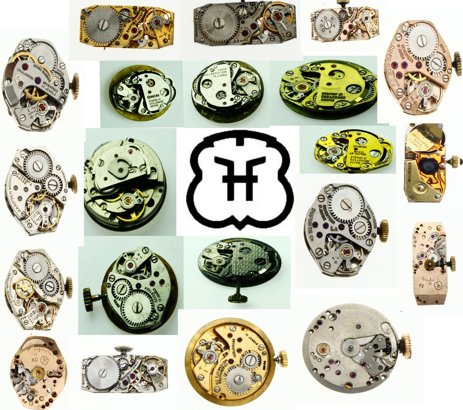 FHF Fontainemelon Used Antique Vintage Watch Movement For Parts Repair Verities
