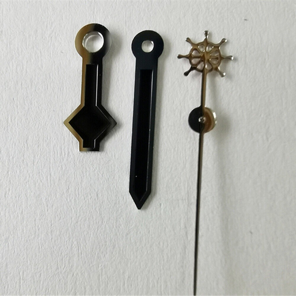 Black Watch Hands with Silver Trim No Lume for NH36 NH35 7S26 Movement