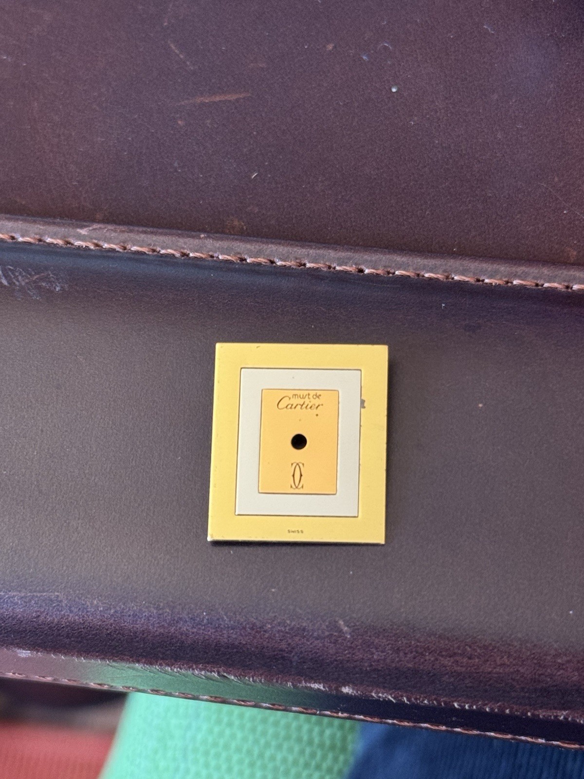 Cartier Must de Cartier Tank Dial, Trinity Metals 18x21mm Manual Winding