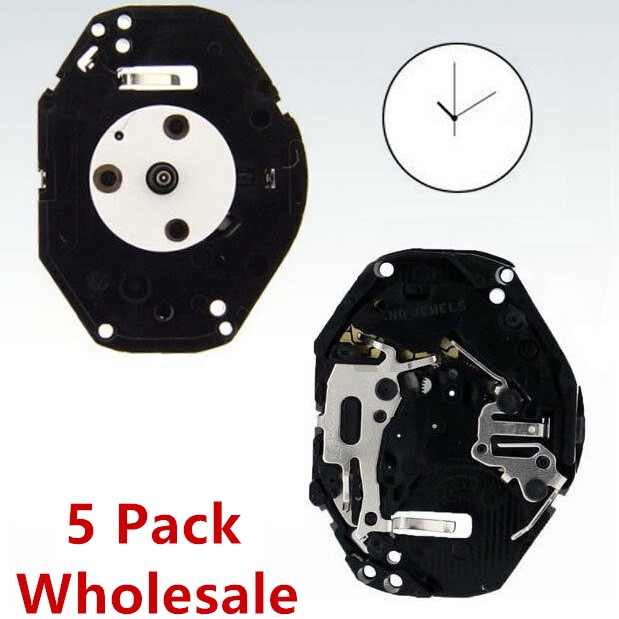 5Pack New Black Watch Movement Accessory Parts For Japan PC21 Quartz Watch A