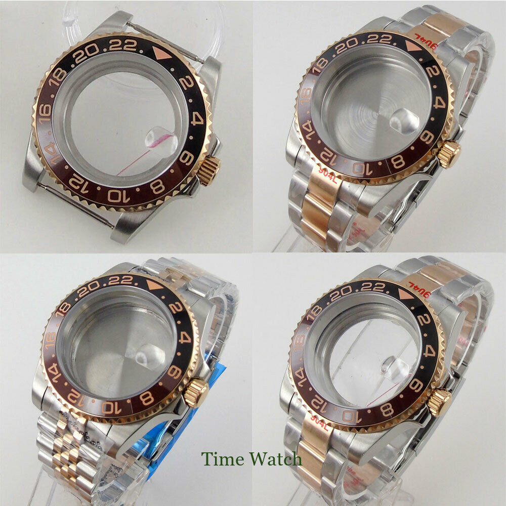 40mm Sapphire Crystal Watch Case Fit NH35 Miyota8215 ETA2824 2836 PT5000 DG2813