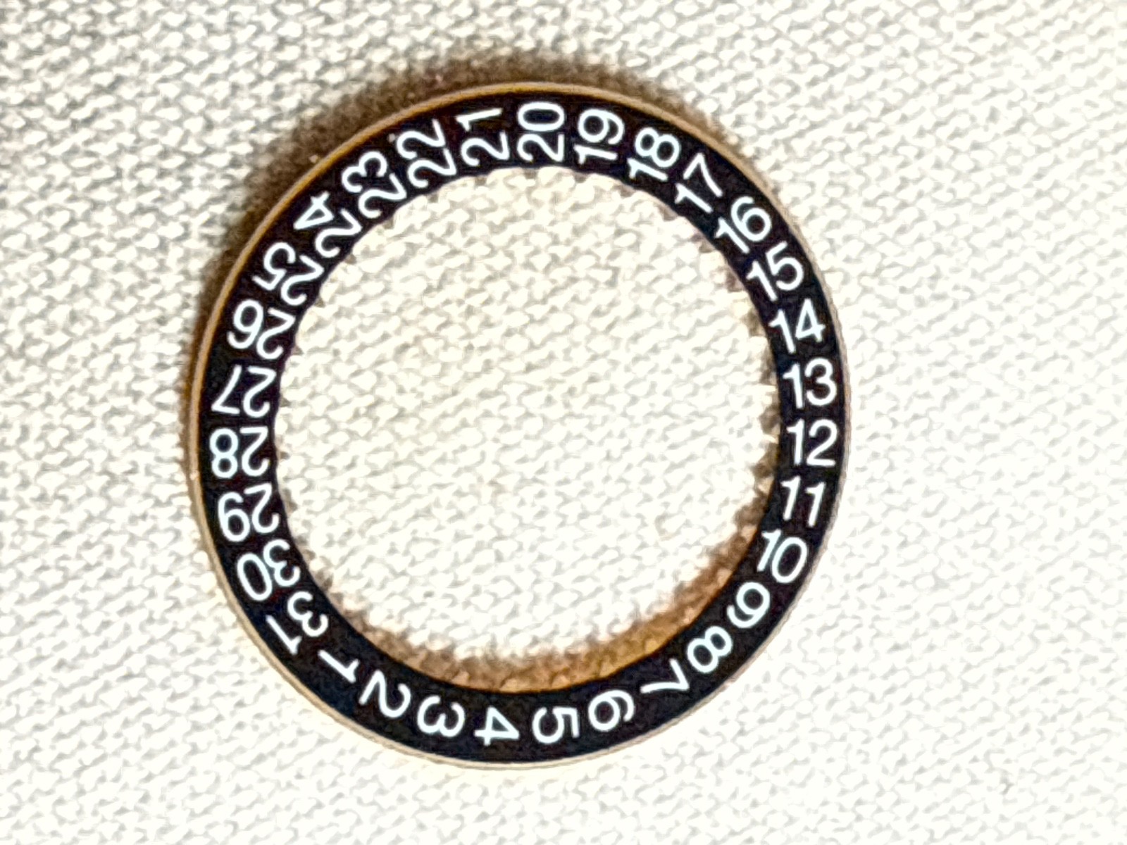 GENUINE Audemars Piguet Black Calendar Date Disc for Cal 3120 3126 new condition