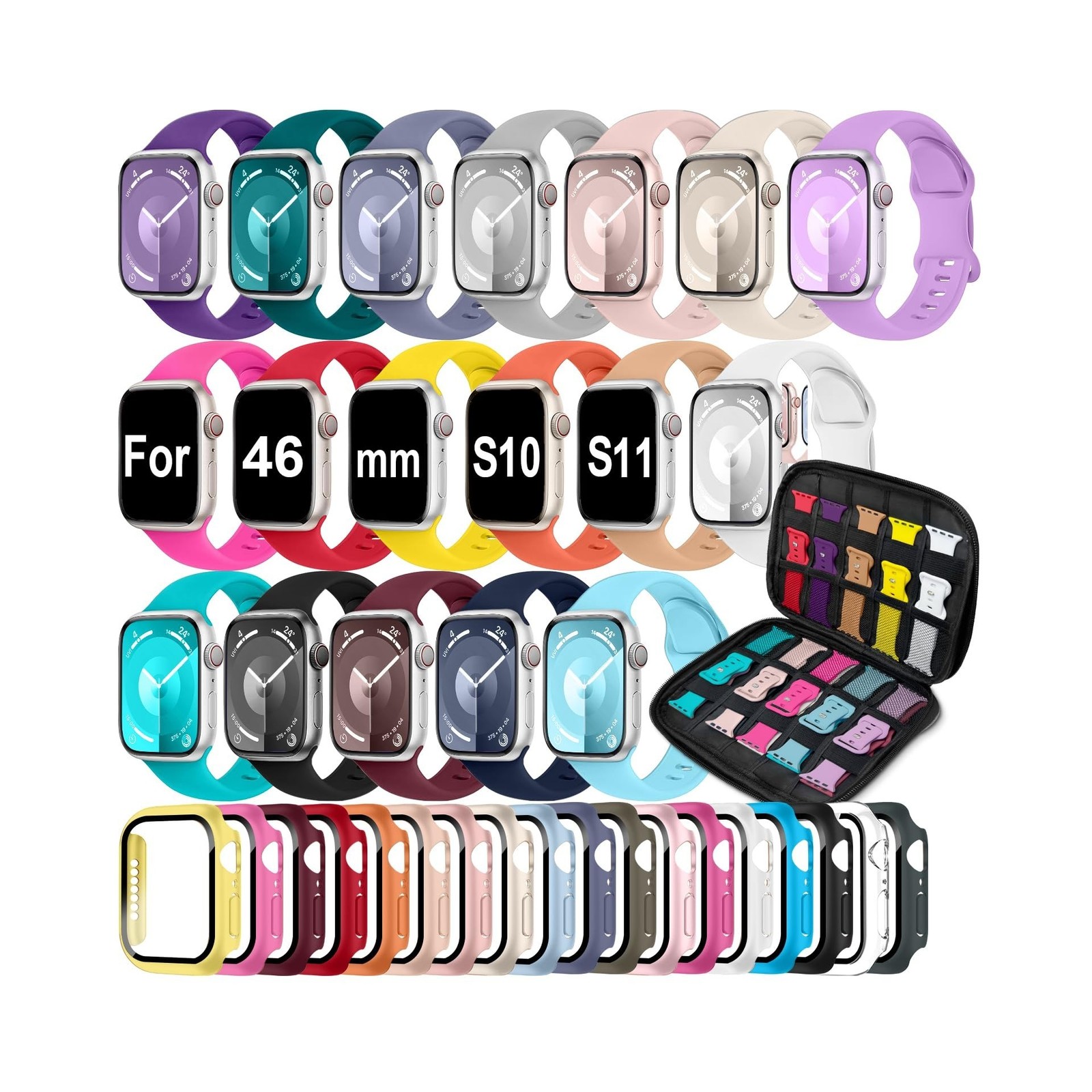 18 Pack Sport Band Compatible with Apple Watch Bands 40mm 41mm … Fast USA SHIP