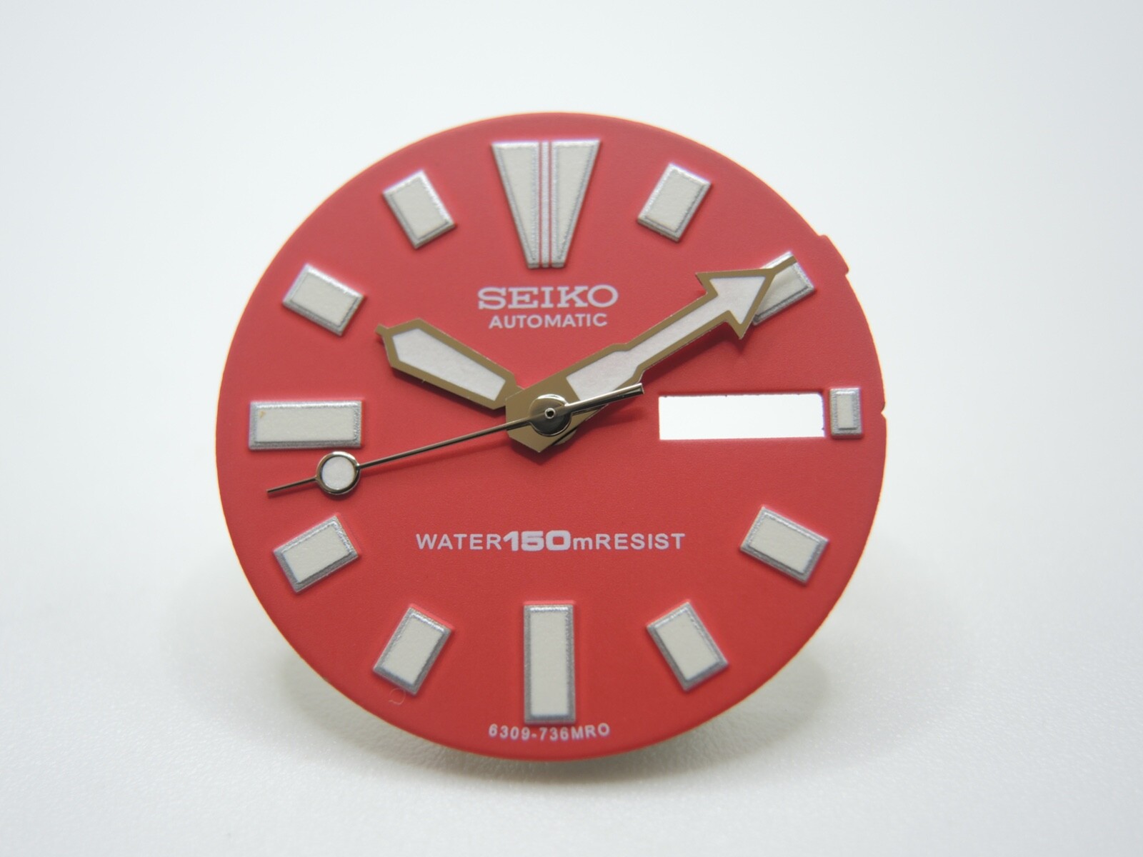 NEW RED DIAL & HANDS SET SEIKO DIVERS AUTOMATIC DAY/DATE 6309-7290/729A WATCH
