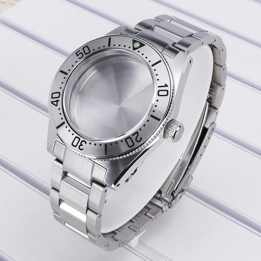 40mm Watch Case For Mod SPB143J1/SPB253J1 Tiger Whale NH35 NH36 NH34 4R36 NH70