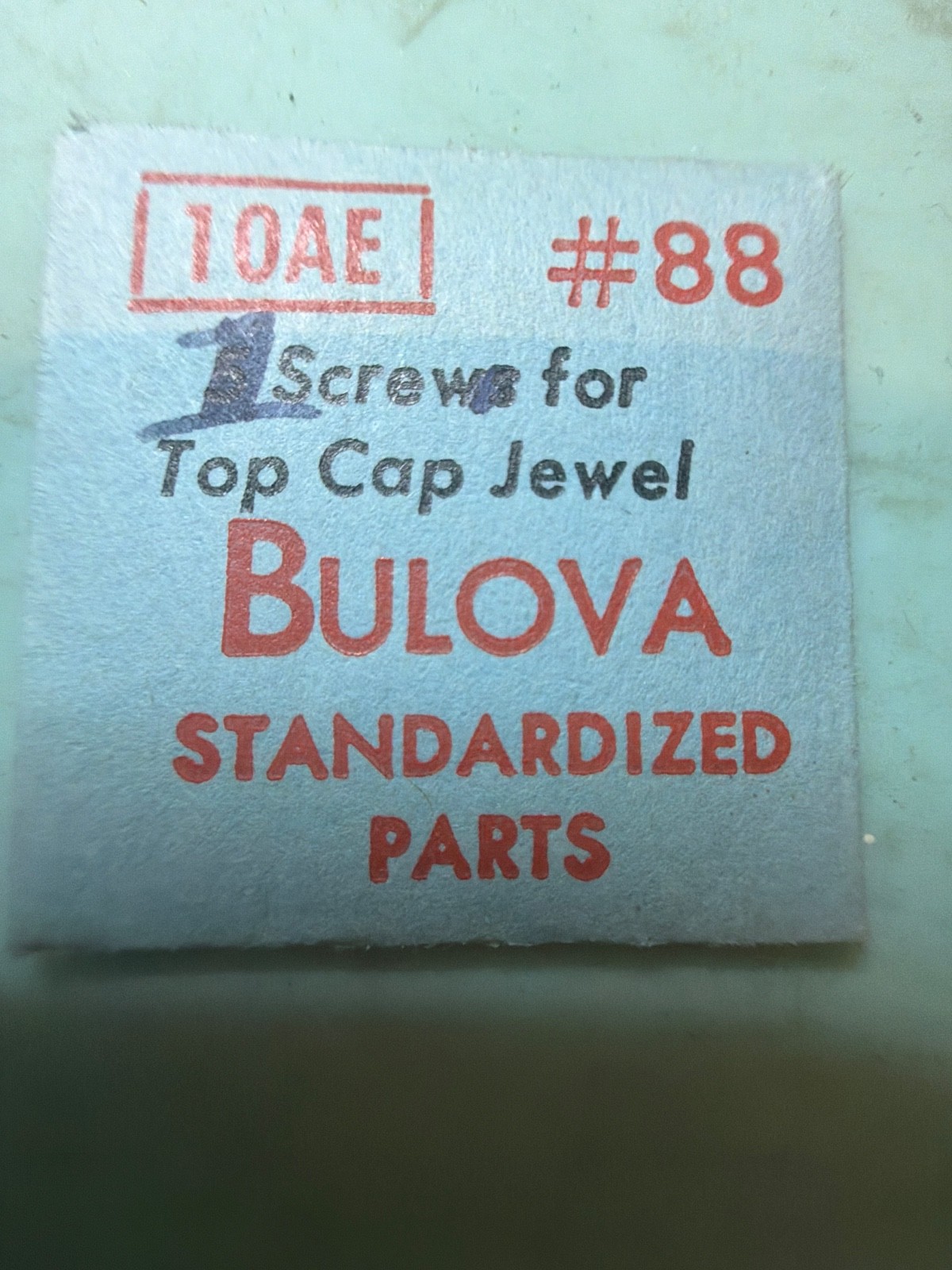 Bulova #88 – Upper Cap Jewel Screw – NOS – Various Calibers