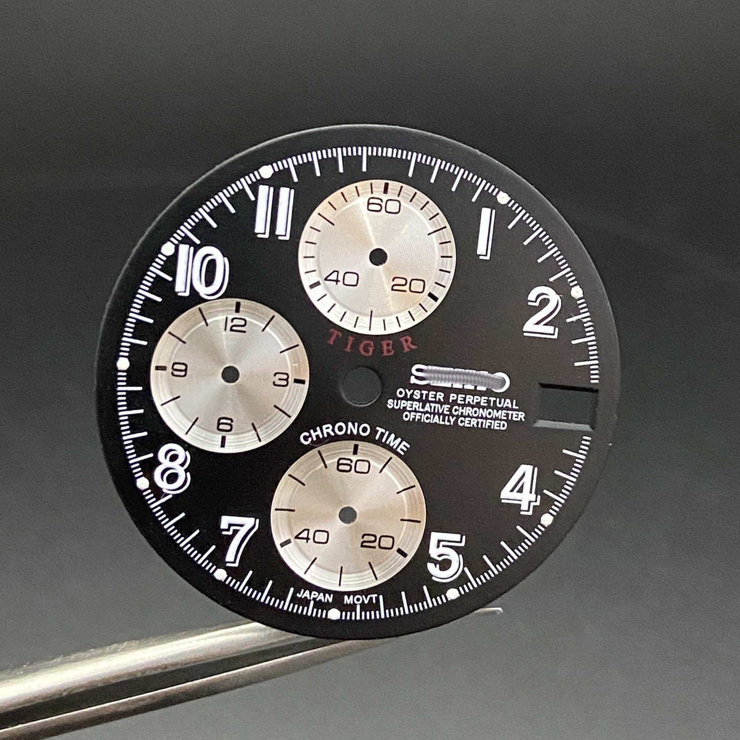 29.8mm Sun Pattern Watch Dial Green Luminous For VK67 Movement Watch Parts