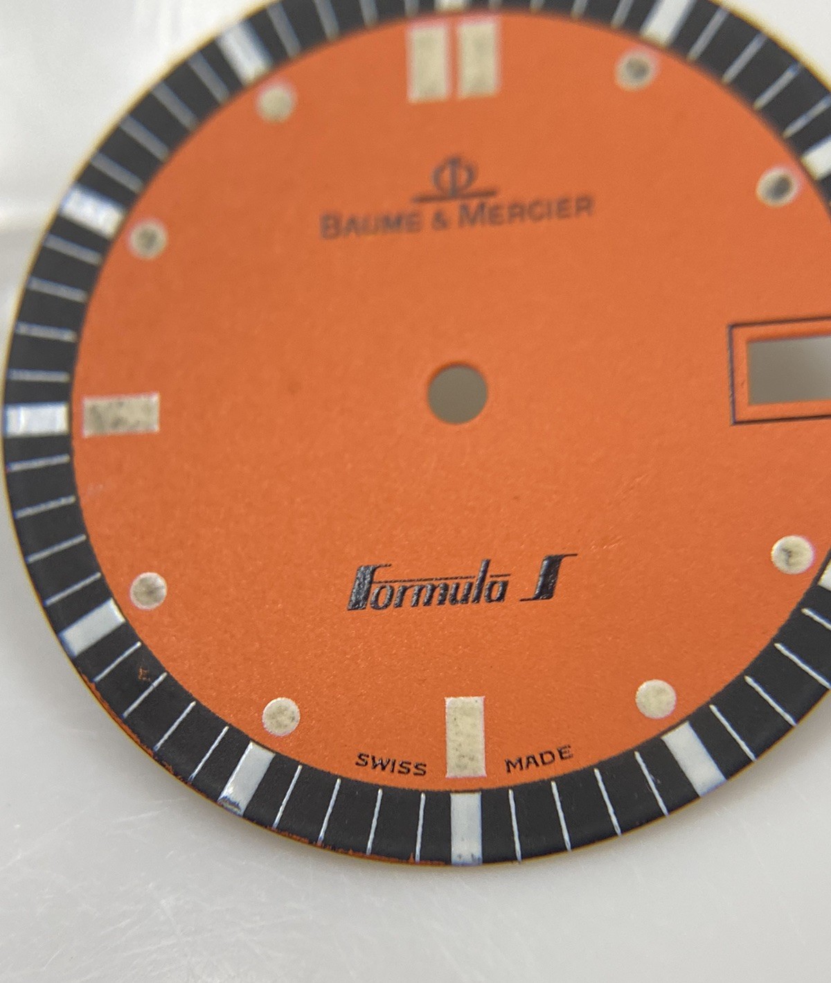 Original Baume & Mercier Formula S MV04O16 Orange/Black Dial