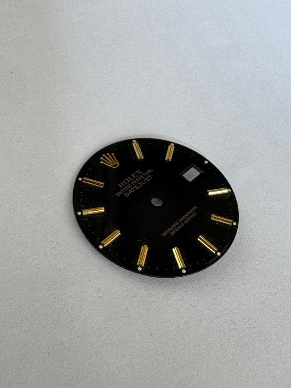 VINTAGE ROLEX DATE JUST 16233 BLACK DIAL TRITIUM CALL 3135 100% GENUINE #D700 B8