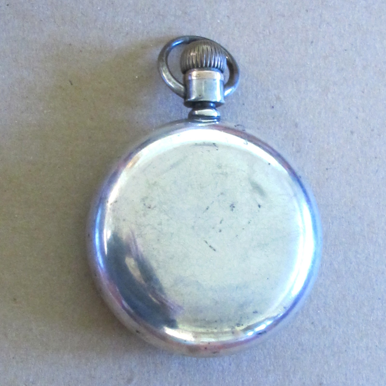 CRESCENT COIN SILVER Heavy POCKETWATCH CASE 18 SIZE Open Face – Lever Set