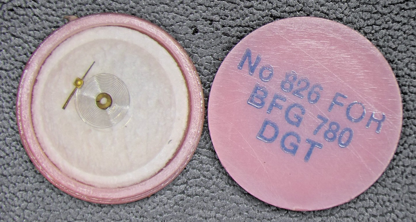 BFG – BAUMGARTNER- hairspring – New Old Stock part 826 for BFG caliber 780