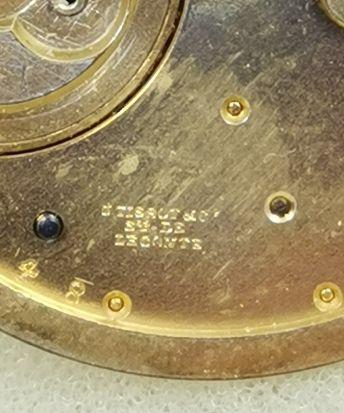 Tissot & Co Rare Swiss Pocket watch Movement Circa 1857-1870 Parts/ Repair!