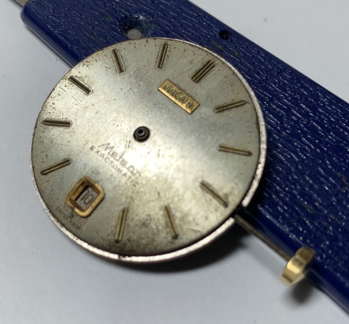 1960s Vulcain METEOR Exactomatic MSR 22 Jewels Automatic Date @6:00 Movt & Dial!