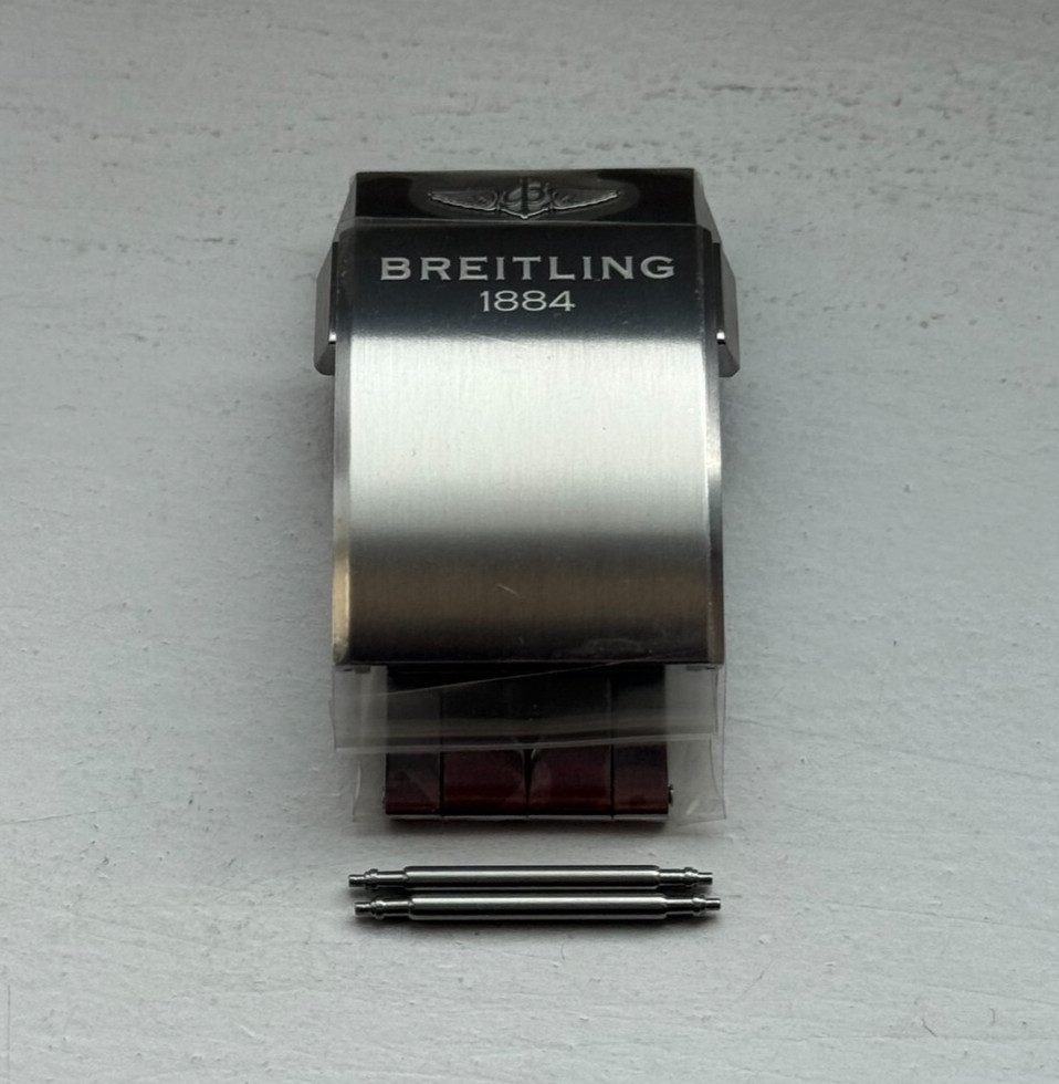 Genuine Breitling Steel Deployment Deployant Clasp Buckle 20mm Strap A20DSA.4
