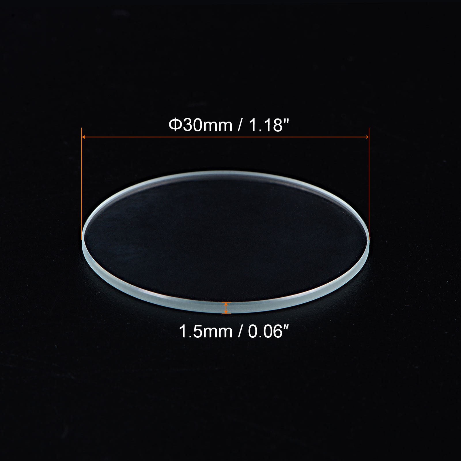 3pcs AR-coating Watch Lens 30mmx1.5mm Round Flat Mineral Watch Crystal Glass