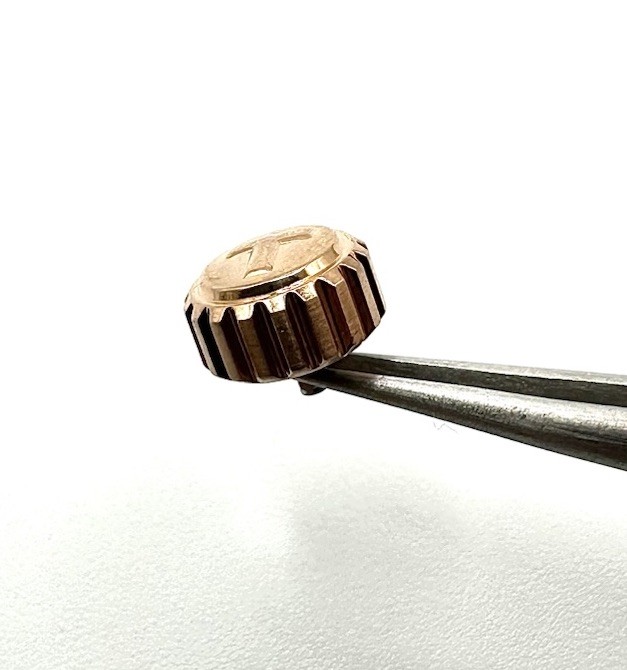 New Genuine Tissot 7.5mm Rose Gold Pink Color Screw down Crown Part