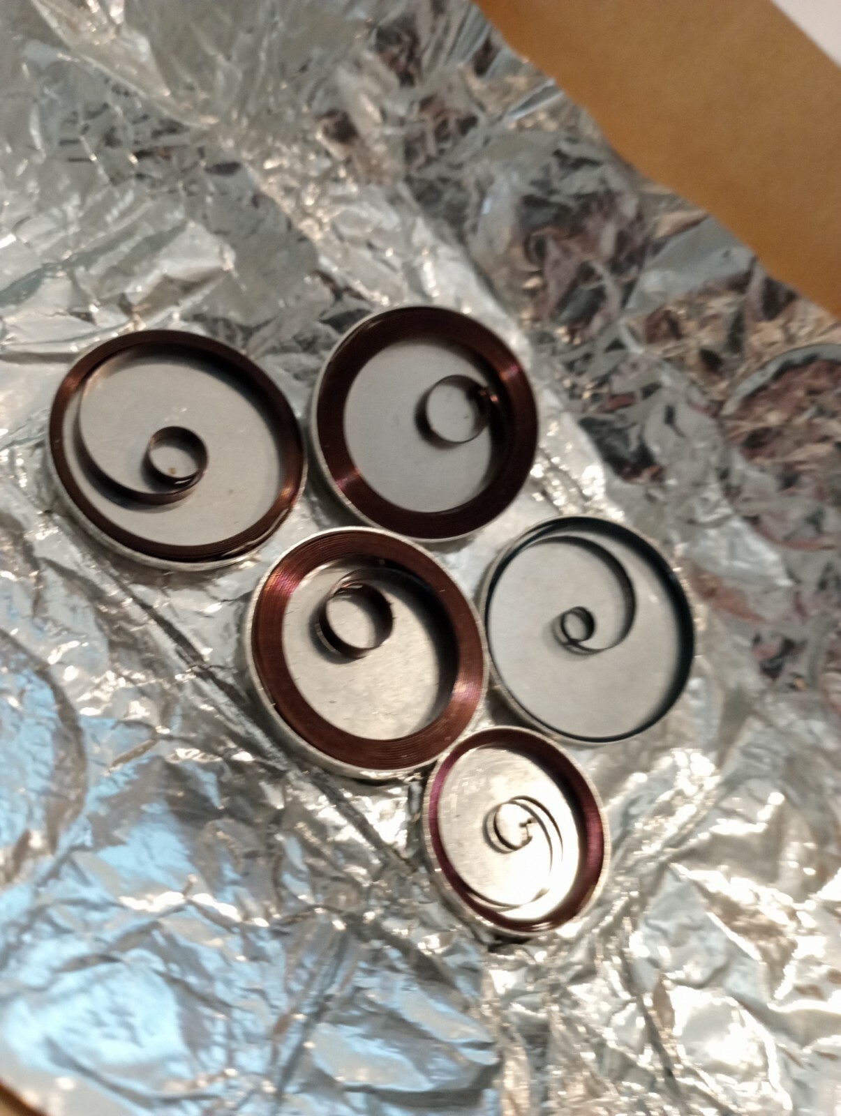 VINTAGE NOS main spring Longines? MOVADO? CYMA? watch 1.40-0.08-490 lot 5pcs