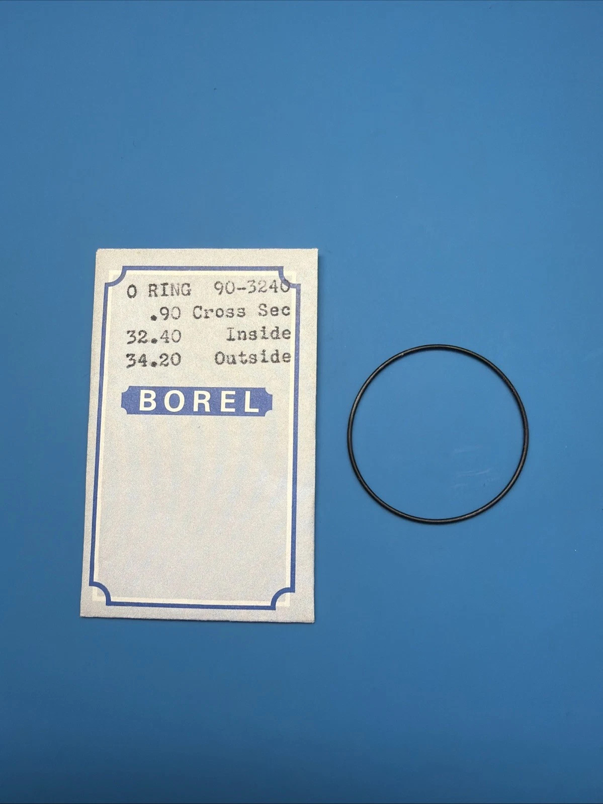 Borel O-Ring 90-3240 Watch Gasket 32.40mm ID x 34.20mm OD x 0.90mm CS