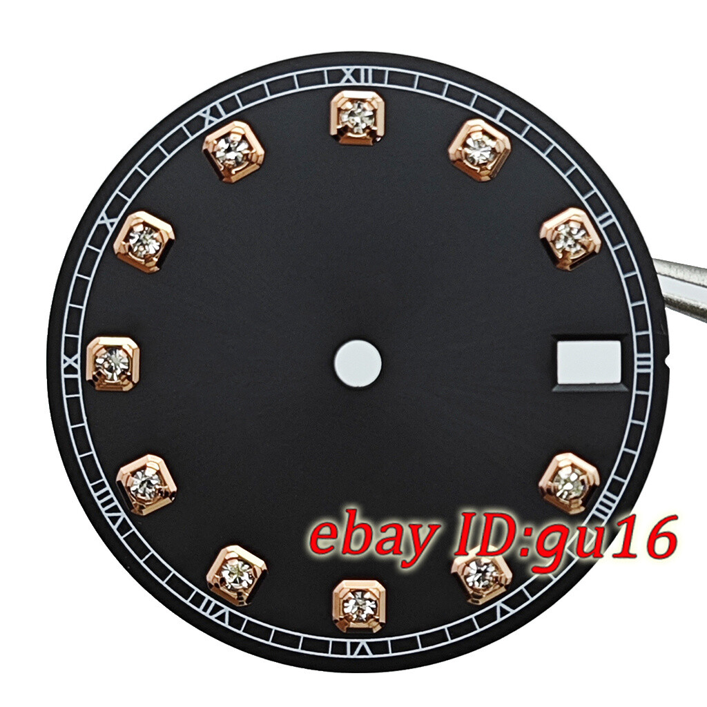 28.5mm Date Window Sterile Dial Diamonds fit NH35 Automatic movement Accessories