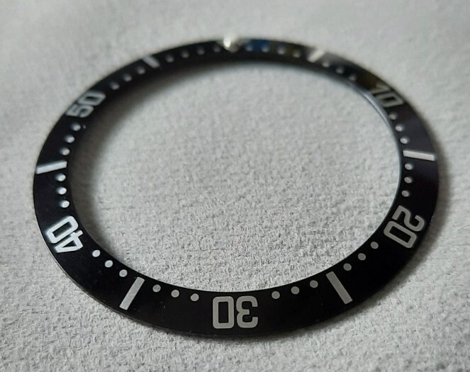 38mm Black Bezel insert For Divers Watch Rolex Seiko SKX SRPD Omega Aluminium