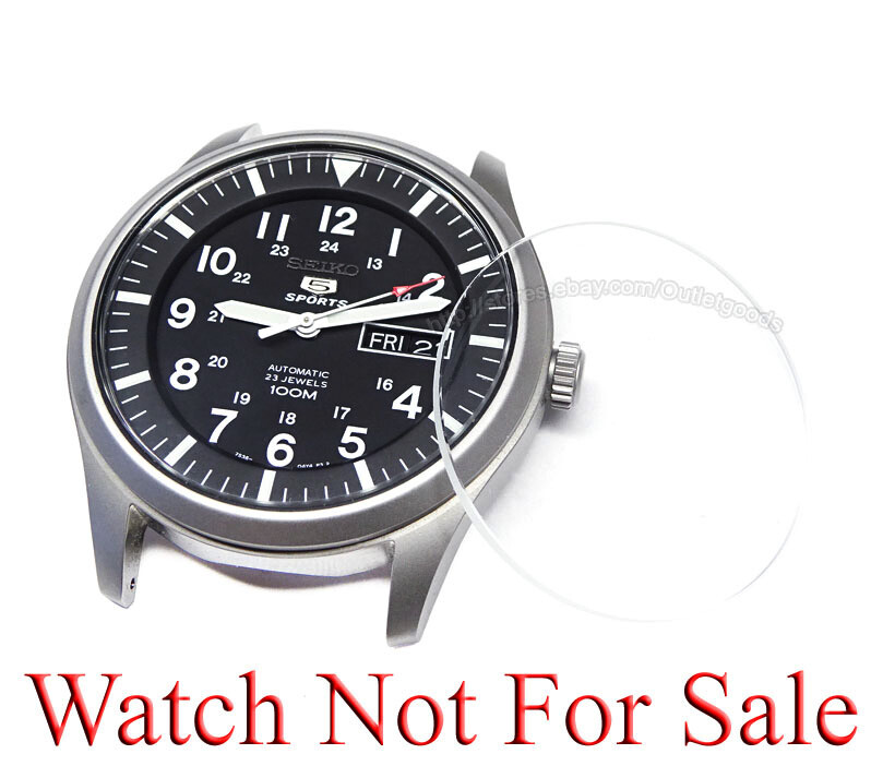 Double Dome Crystal Glass / Seiko 5 Sports SNZG07 SNZG09 SNZG11 SNZG15 7S36-03J0