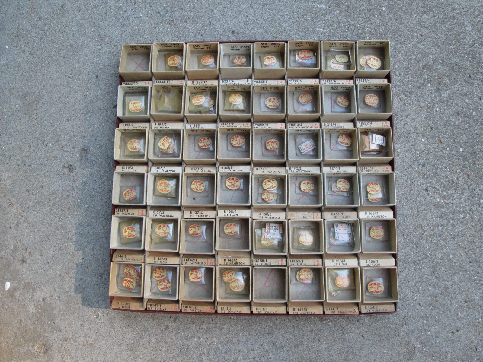 Vintage MX Rectangular Glass Watch Crystals