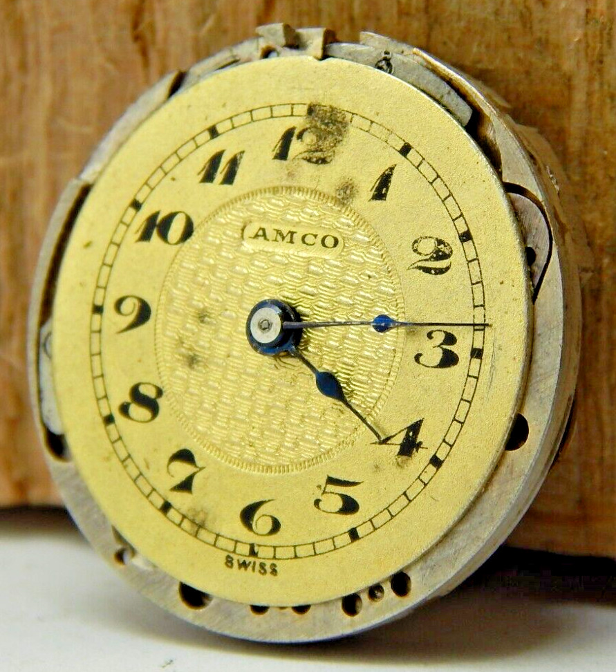 Vintage Cretet watch co 10 jewel 1 adjustment 8/0 size pocket watch movement
