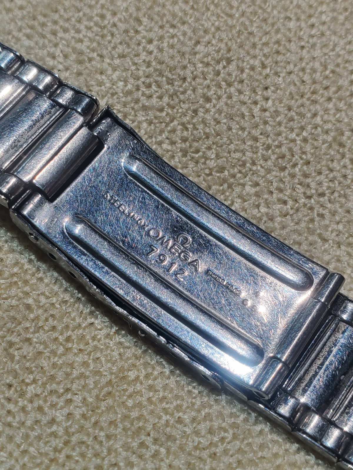 1965 Omega Speedmaster / Seamaster 300 Bricklink 7912 Bracelet 20mm w/516 E.P.