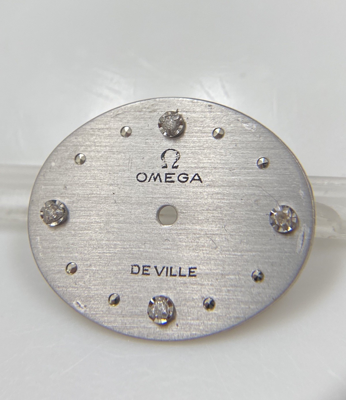 Original Vintage Omega De Ville Caliber 625 Silver w/ Diamond Dial