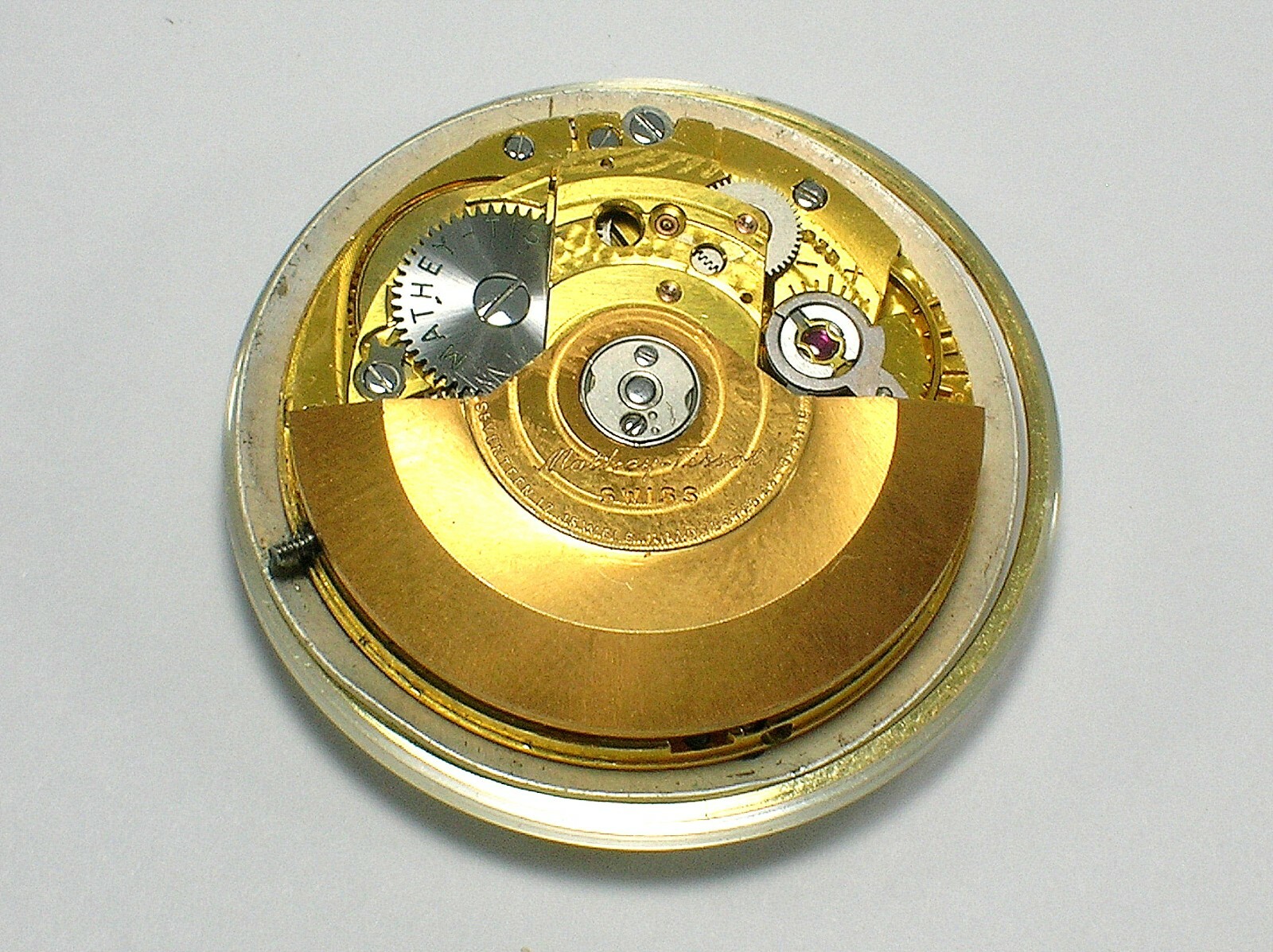 MATHEY TISSOT VINTAGE AUTOMATIC WATCH MOVEMENT WITH DATE – NICE CONDITION