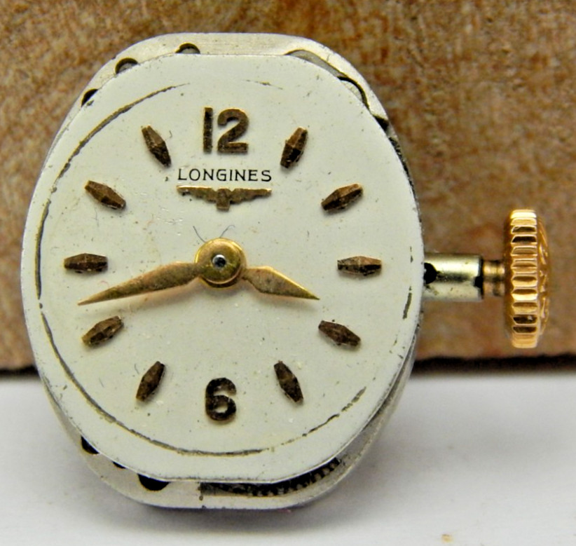 Vintage Longines 17 jewel 13.15V ladies wrist watch movement with dial and crown