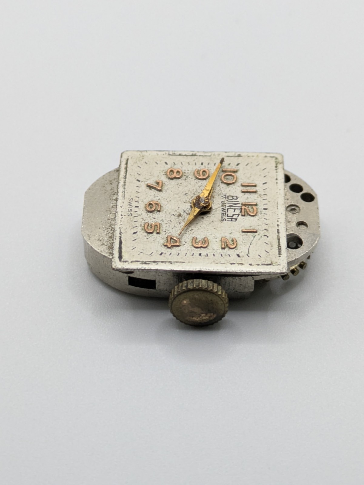 Binesa FHF 75 Manual Wind Watch Movement Swiss 17 Jewels Parts Repair 15.6mm
