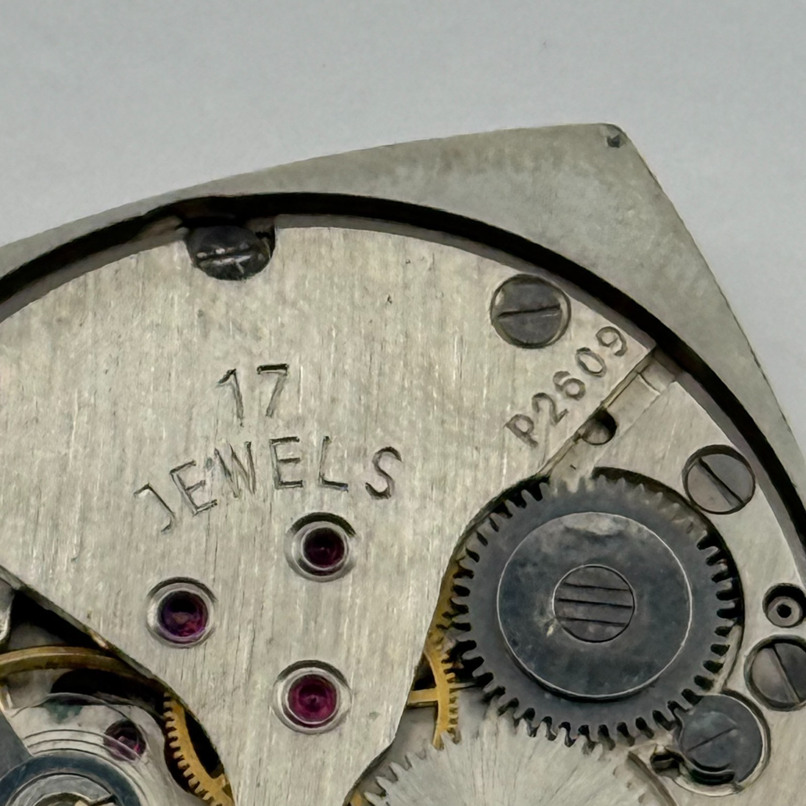 Poljot P2609 Watch Movement RARE Sekonda 17 Jewels Manual Wind For Parts 27.5mm