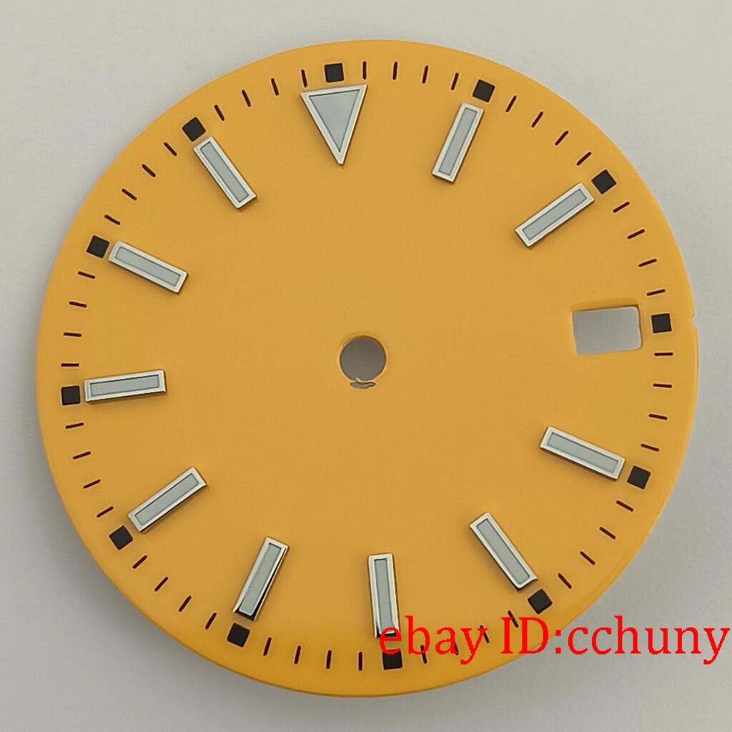 28.5mm black green blue luminous sterile Watch Dial Fit NH35 NH35A movement