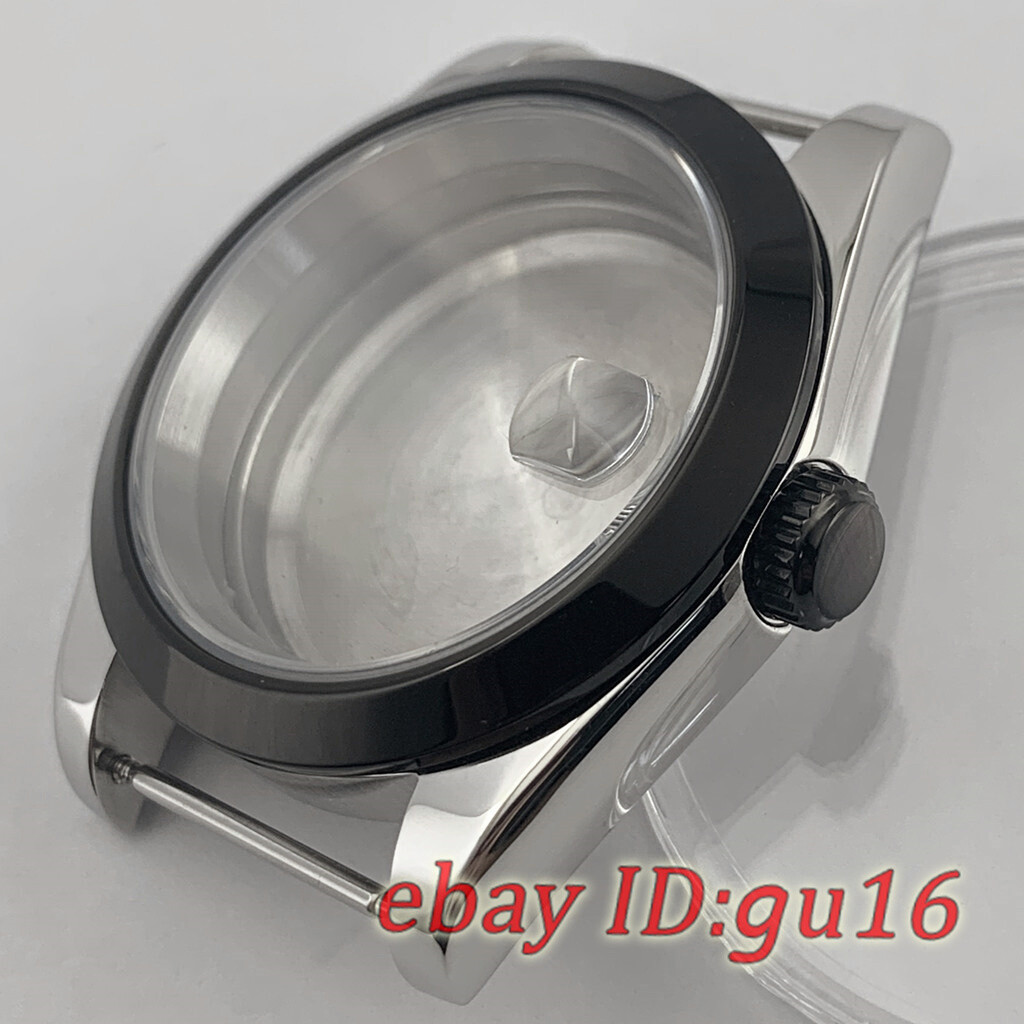 36mm/40mm NH35 NH36 ETA2824/2836 Miyota 8215 PVD black Sapphire Glass watch case