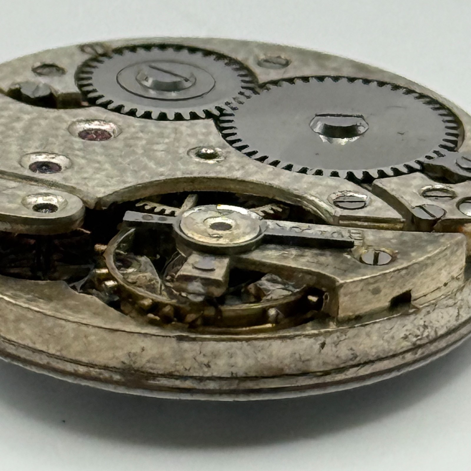 Unidentified Watch Movement Swiss Sub Seconds Manual Wind Parts Repair 24.7mm