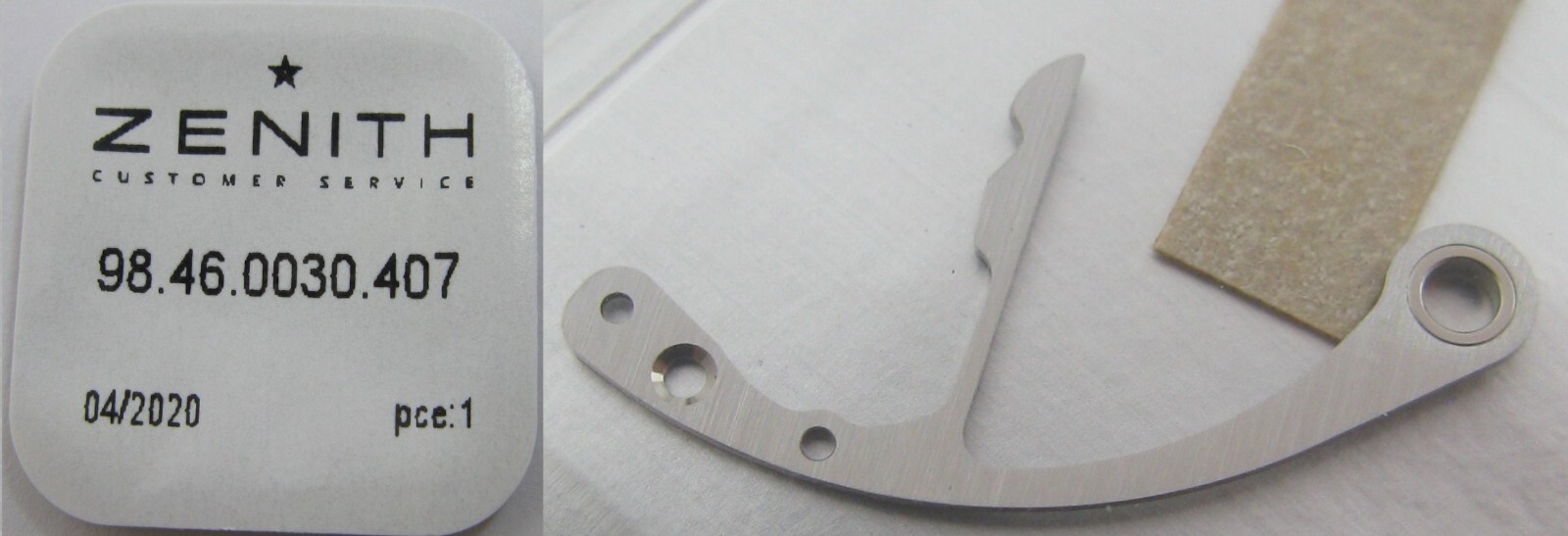 Zenith 3019 400 … Watch Parts 8350 new hammer spring / sealed