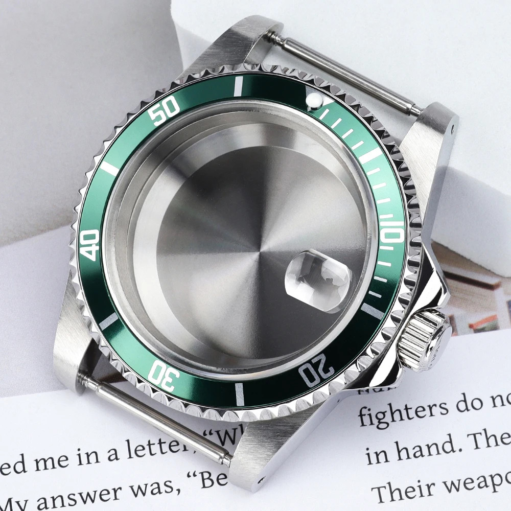 High Quality 38MM Watch Case Sapphire Glass for Retro Submariner NH35 NH36 NH34