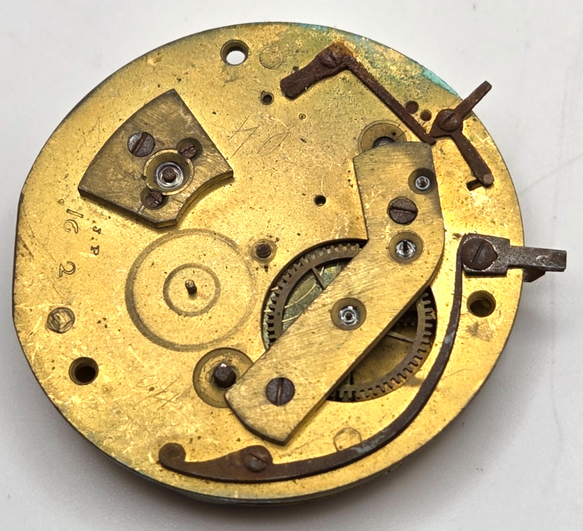 Antique Fusee movement by Jos Johnson AS IS roughly 43mm diameter