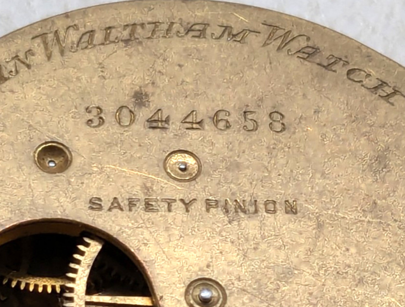 American Waltham Watch Co. 35 mm Pocket Watch Mechanical Movement Part 3044658
