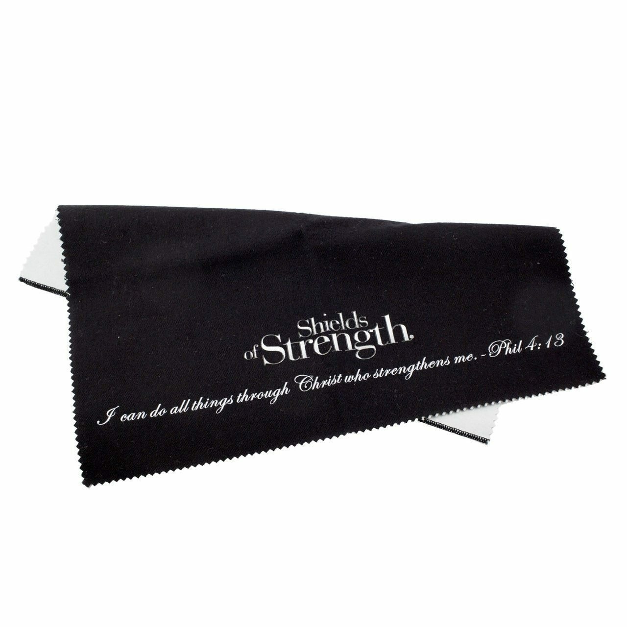Black Jewelry Polishing Cloth-Phil 4:13 Shields of Strength