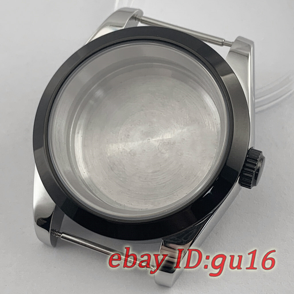 36mm/40mm NH35 NH36 ETA2824/2836 Miyota 8215 PVD black Sapphire Glass watch case