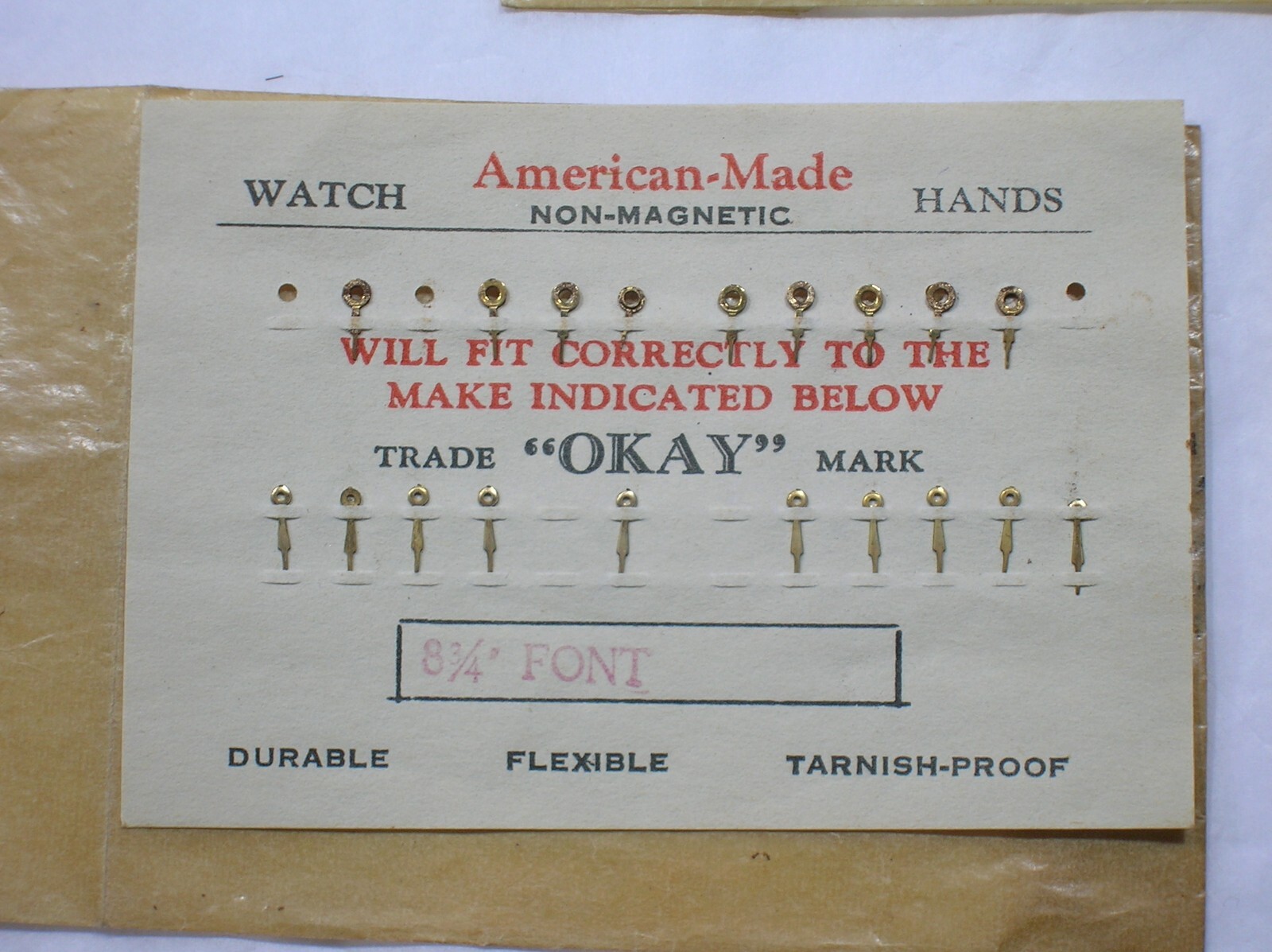 LARGE LOT OF ANTIQUE WATCH HANDS – DIFFERENT SIZES AND MAKERS – BEST OFFER